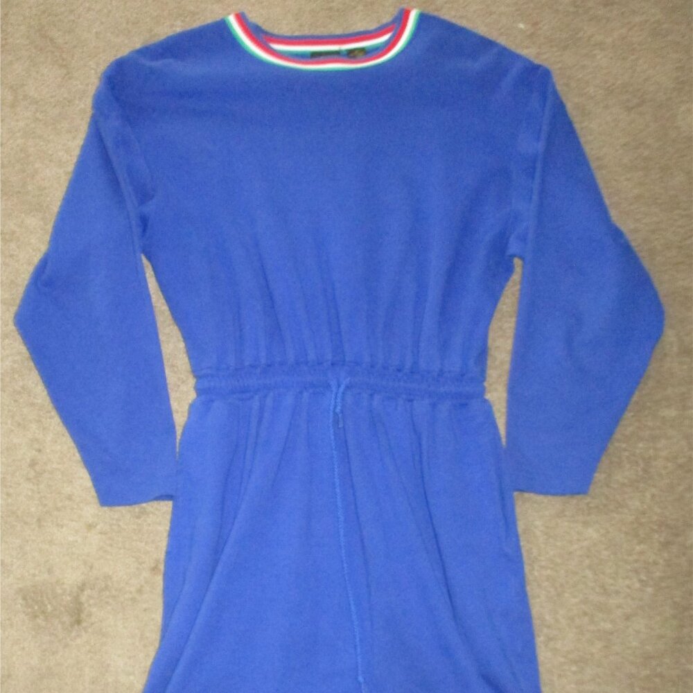 Vintage Liz Sport Liz Claiborne Light Sweatshirt Sport Dress Women's Size M Blue